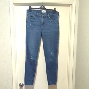 Denizen (Levi's) Distressed Mid Rise Skinny Jeans